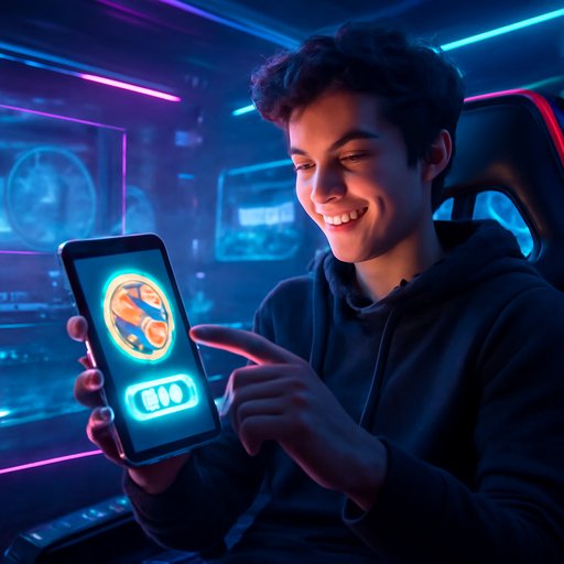 bb8 মোবাইলে স্পিন বোতাম